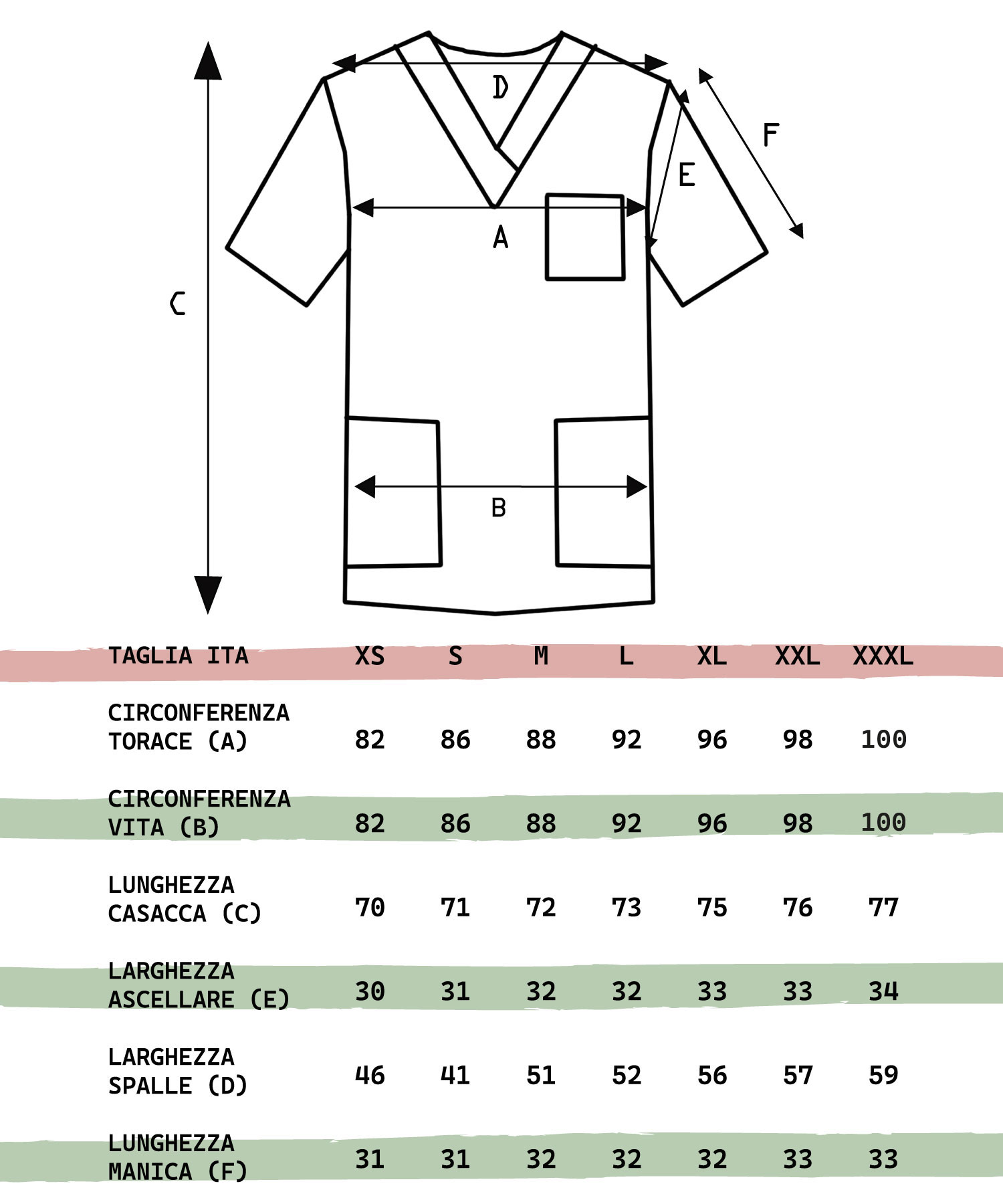 casacca sanitaria medicale infermiere blusa lavoro scollo a V vari colori uomo donna